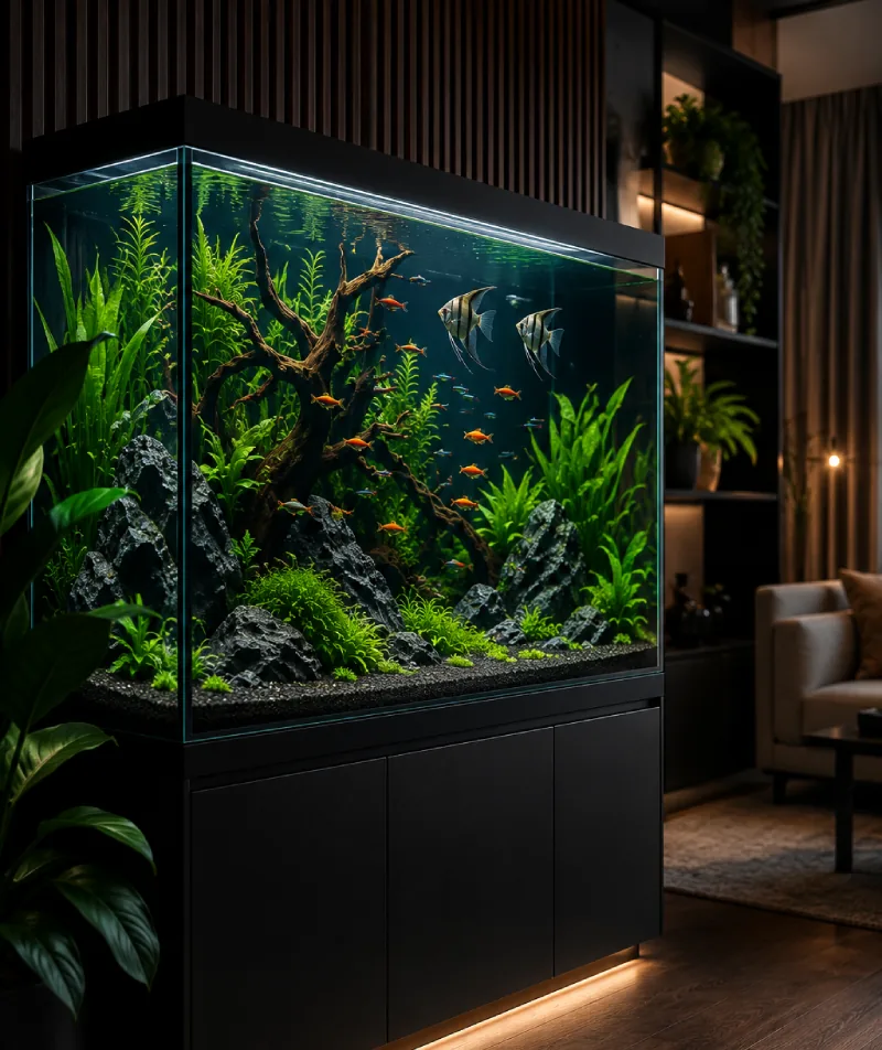 Beautiful aquarium setup by Fishes Hub