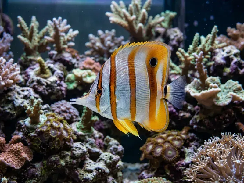 Copperband Butterflyfish aquarium fish