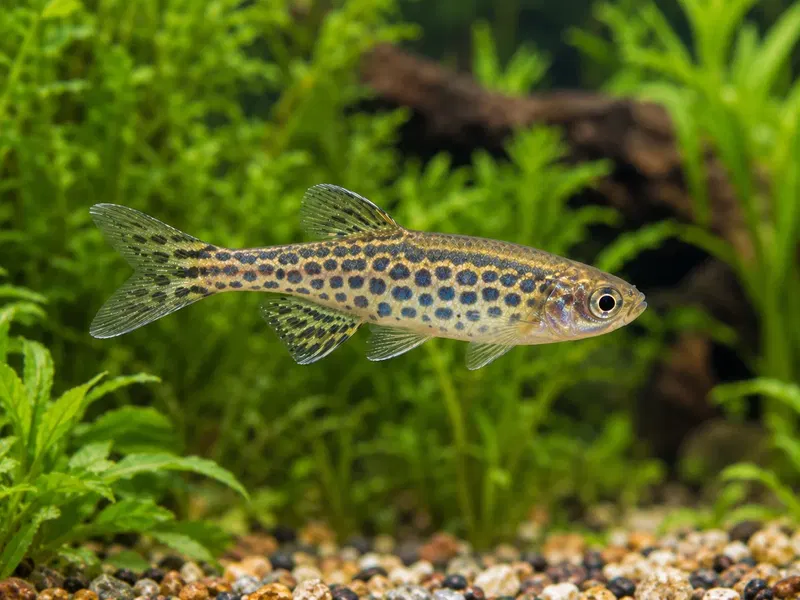 Leopard Danio — aquarium view 1