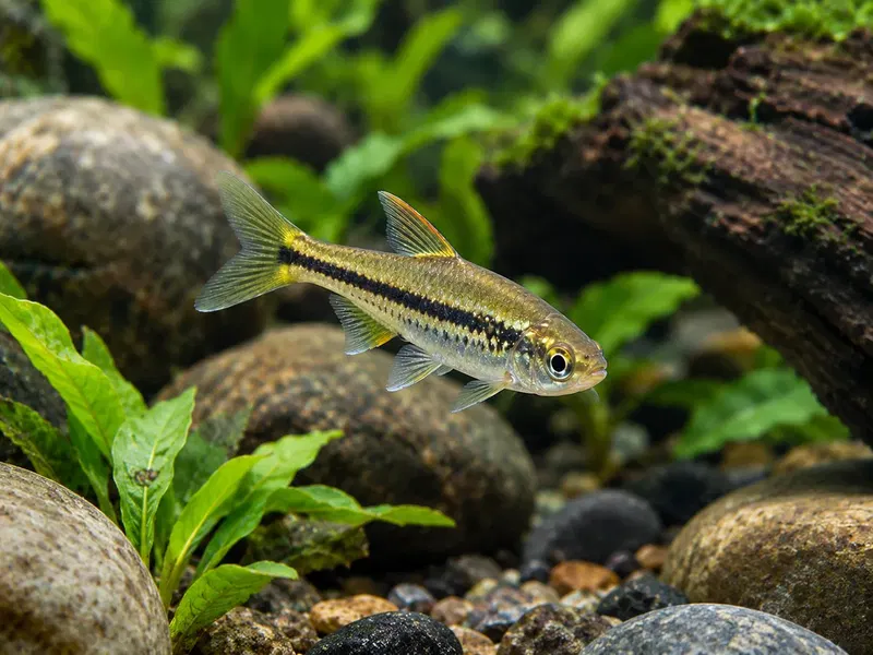 Malabar Danio — aquarium view 1