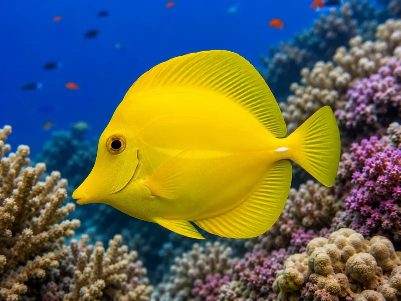 Yellow Tang aquarium fish — image 2