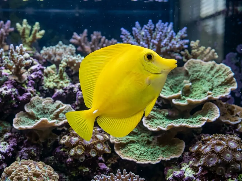 Yellow Tang aquarium fish — image 4
